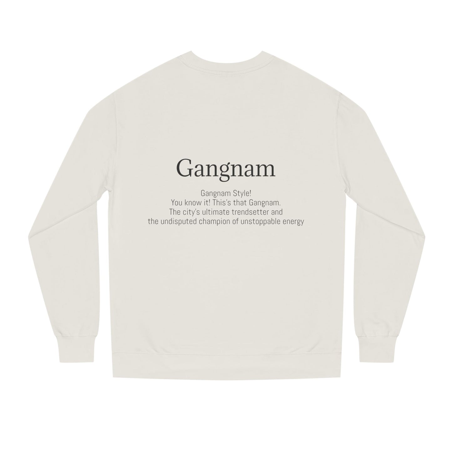 K-Hangeul Gang nam Crewneck Sweatshirt — seoul_house Hand-lettered