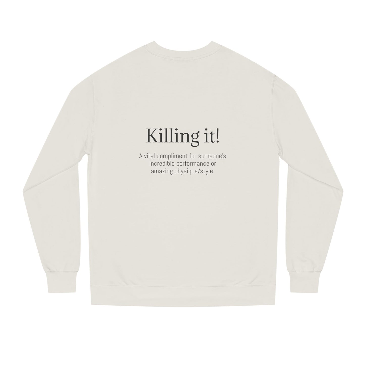 K-Hangeul Killing it Crewneck Sweatshirt — seoul_house Hand-lettered