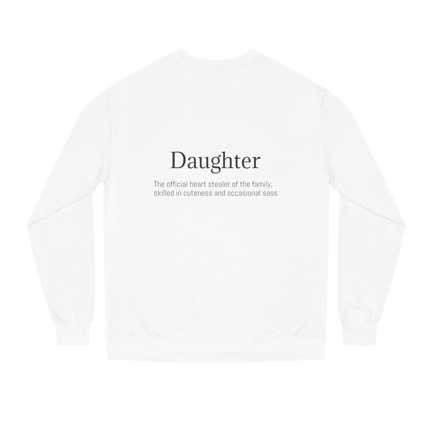 K-Hangeul Daughter Crewneck Sweatshirt — seoul_house Hand-lettered