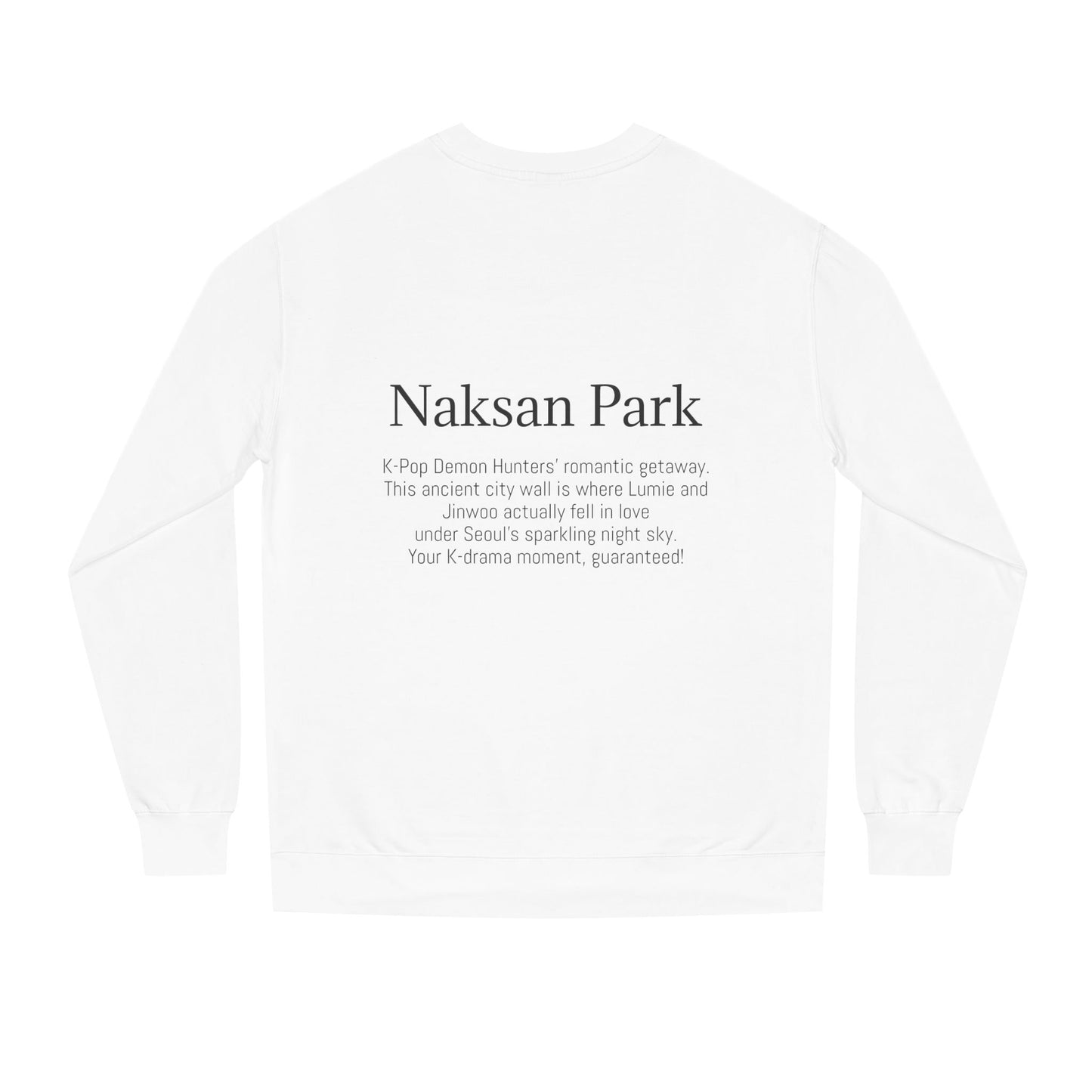 K-Hangeul Naksan Park Crewneck Sweatshirt — seoul_house Hand-lettered