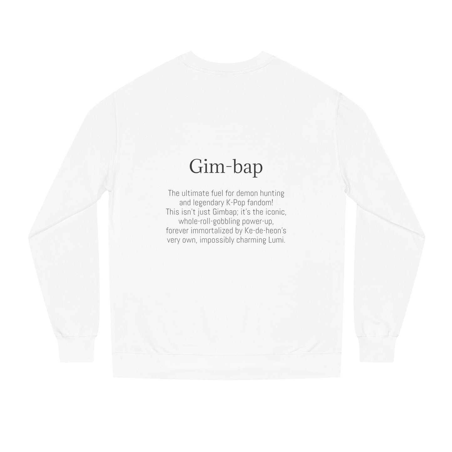 K-Hangeul Gim-bap Crewneck Sweatshirt — seoul_house Hand-lettered