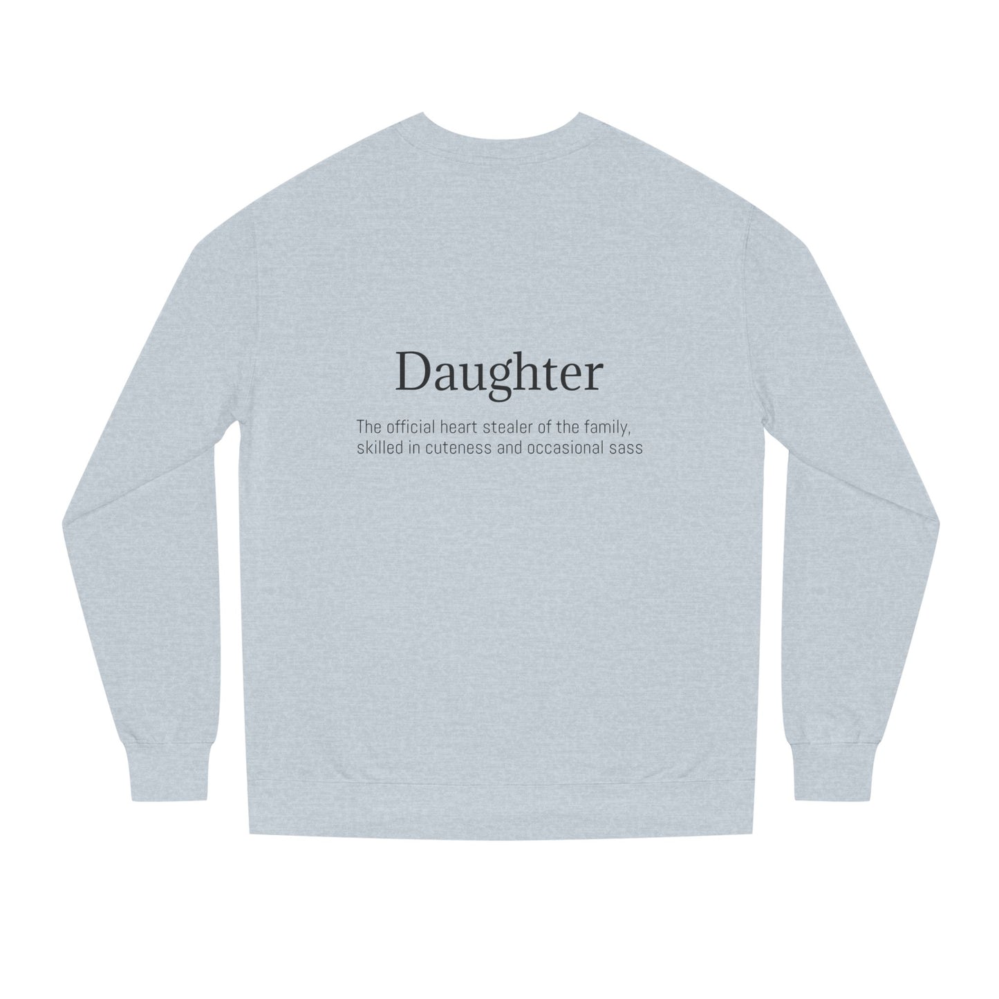K-Hangeul Daughter Crewneck Sweatshirt — seoul_house Hand-lettered