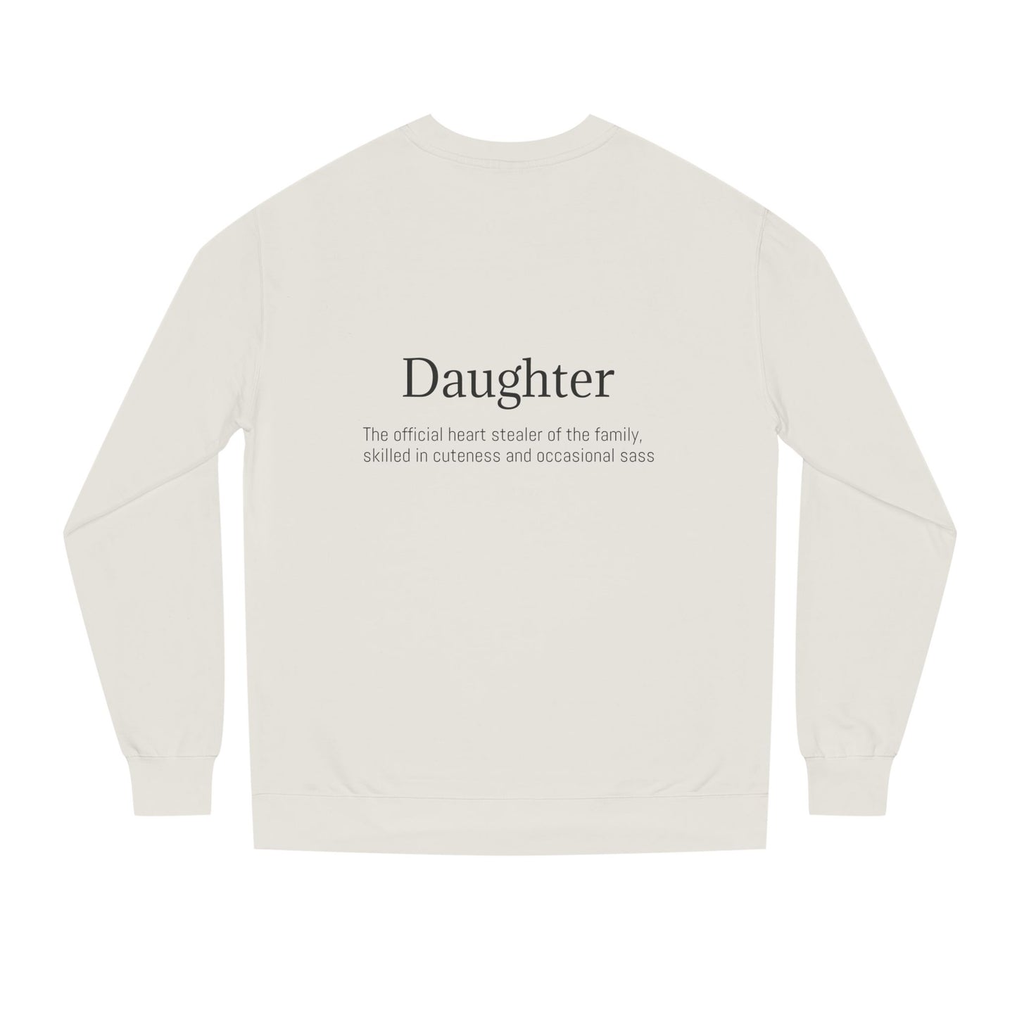 K-Hangeul Daughter Crewneck Sweatshirt — seoul_house Hand-lettered