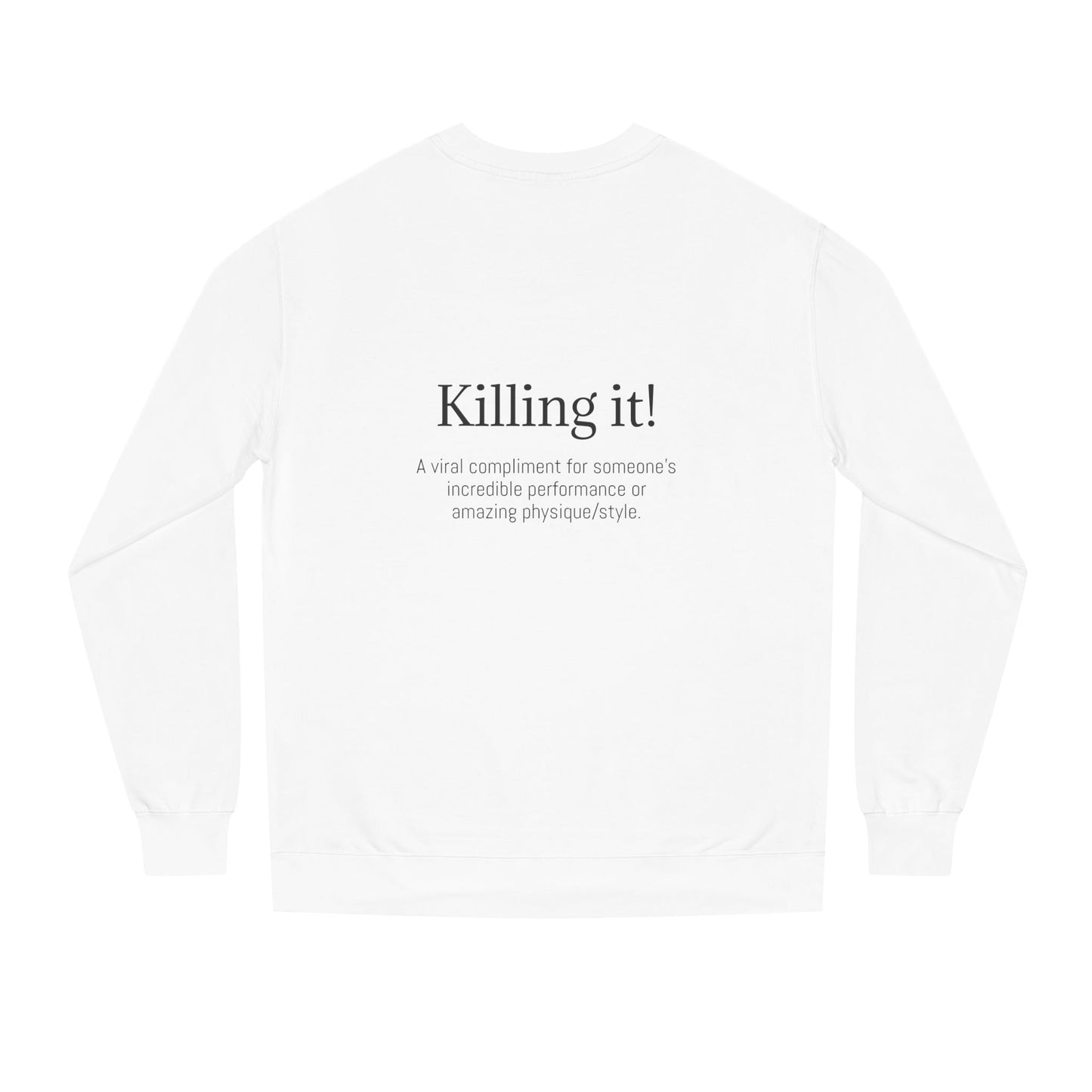 K-Hangeul Killing it Crewneck Sweatshirt — seoul_house Hand-lettered