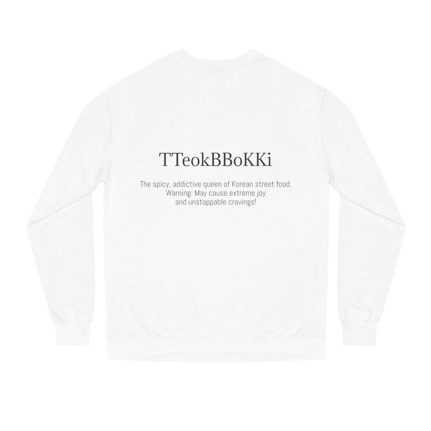K-Hangeul Tteokbokki Crewneck Sweatshirt — seoul_house Hand-lettered