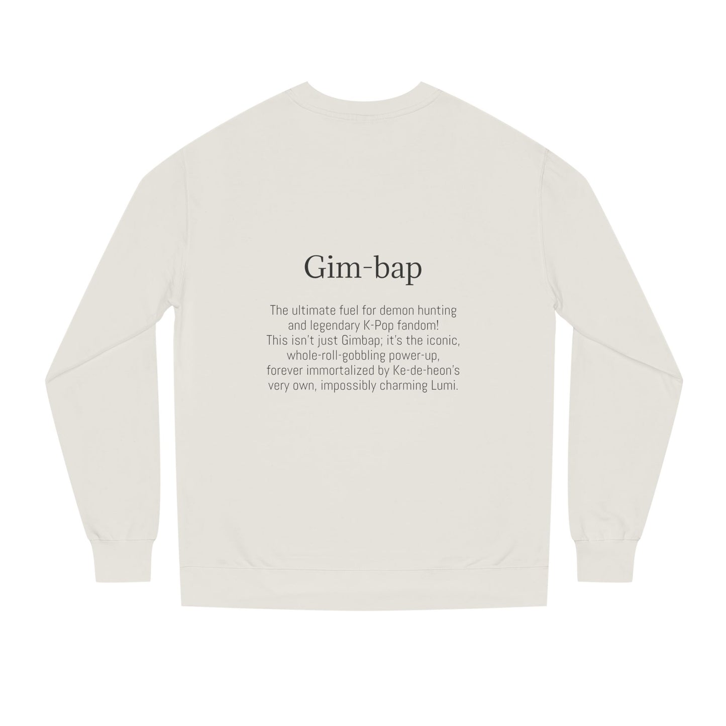K-Hangeul Gim-bap Crewneck Sweatshirt — seoul_house Hand-lettered
