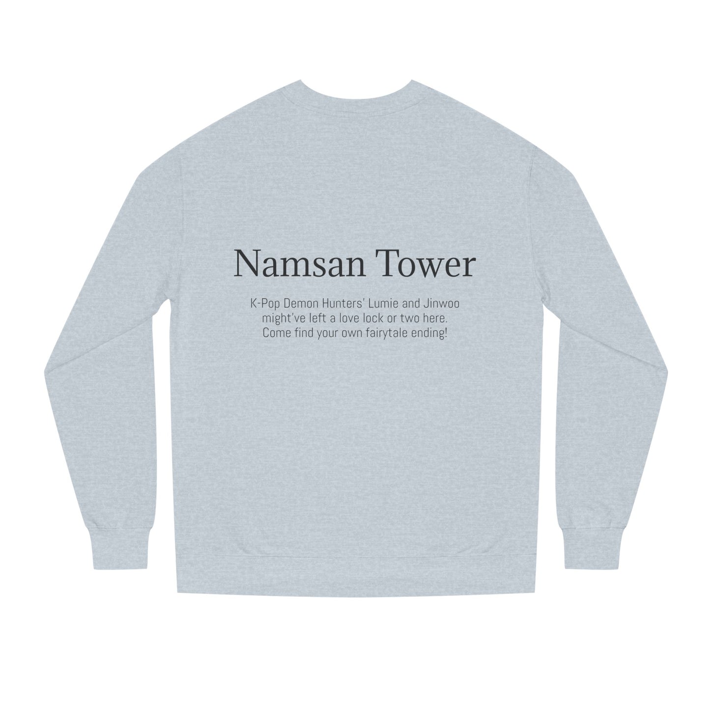 K-Hangeul Namsan tower Crewneck Sweatshirt — seoul_house Hand-lettered