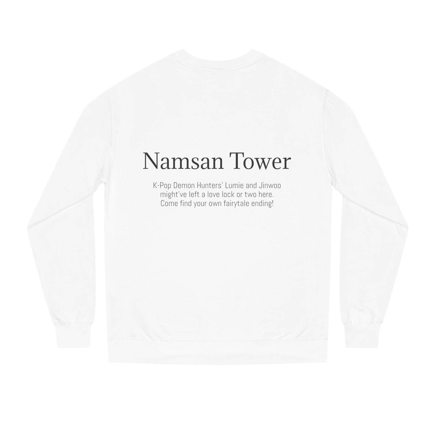 K-Hangeul Namsan tower Crewneck Sweatshirt — seoul_house Hand-lettered